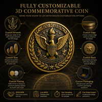 Conception personnalisée de logo, créez votre propre collection de souvenirs en émail, pièce de monnaie de défi en métal 3D personnalisée