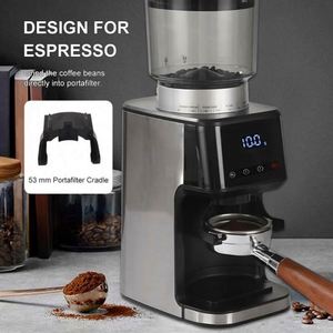 Molinillo de Café Cónico para Espresso con Temporizador Preciso, Molinillo Eléctrico con Pantalla Táctil Ajustable con 51 Ajustes - Product Image 5