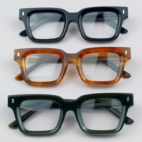 Lunettes de vue carrées surdimensionnées en acétate de qualité supérieure, verres sur mesure, montures optiques rétro pour hommes et femmes
