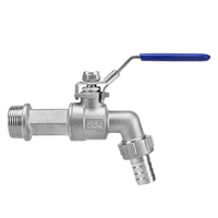 WZ304 acier inoxydable 1/4 '1/2' 3/4 '1' robinet à tournant sphérique contrôle du débit d'eau à 2 voies/vanne de vidange OEM personnalisable