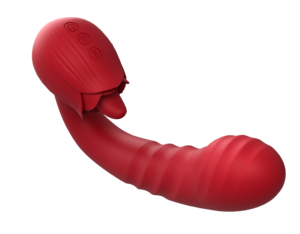 Rose Brand Telescopic <b>Vibrating</b> Tongue Licking <b>Vibrator</b> Cross-Border Female Adult Product - Product Image 2