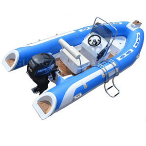 14ft 4.3m 5 व्यक्ति के लिए inflatable समुद्र मोटर नाव शीसे रेशा नौका मछली पकड़ने - Product Image 2