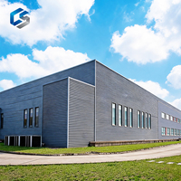 Almacén de Estructura de Acero Ligero Prefabricado Galvanizado para Almacenamiento, Almacén Industrial de Acero