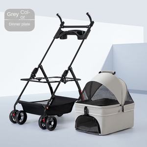 Lüks hafif kumaş için evcil hayvan arabası katlanabilir <span class=keywords><strong>Pet</strong></span> araba sırt çantası kedi köpek oyuncak açık seyahat için - Product Image 6