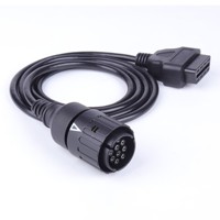 Câble de connexion de diagnostic pour moto OBD2 16 broches vers 10 broches de 1,5 m
