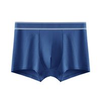 Sous-vêtements pour hommes en coton et élasthanne sans coutures Caleçon taille moyenne respirant classique confortable grande taille