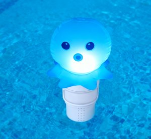 LED Solar <span class=keywords><strong>pulpo</strong></span> <span class=keywords><strong>piscina</strong></span> flotador de <span class=keywords><strong>cloro</strong></span> dispensador químico Color lámpara flotante extraíble taza flotante dispensador de medicamentos - Product Image 3