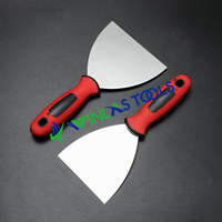 Usine en plastique poignée spatule cloison sèche couteau à mastic grattoirs muraux en acier inoxydable couteau à mastic pour outils de construction de bâtiments