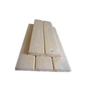 西洋实木板材用于桑拿/加拿大云杉木材