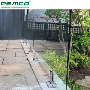 <span class=keywords><strong>Esterno</strong></span> <span class=keywords><strong>Balcone</strong></span> 12 Millimetri di Vetro Ringhiera Ponte In Acciaio Inox Balaustra Di Vetro Frameless Perno - Product Image 6