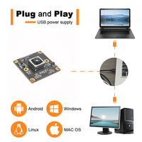 Module de caméra Starlight CMOS Sensor IMX298 16MP 4K USB 2.0 UVC PDAF autofocus avec mini PCB pour vision industrielle, IAoT et kiosque intelligent