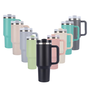 OEM/ODM 2024 New Year Stainless Steel Vacuum Insulated 40oz Tumbler <b>with</b> Handle Customized Color & Logo Modern Design - Product Image 1