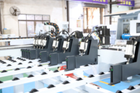 Scie à panneaux CNC à chargement frontal MA-NP250A pour le bois, avec une épaisseur de coupe de 70 mm