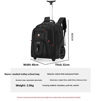 Sac à dos à roulettes grande capacité pour lycéens et jeunes voyageurs, idéal pour ordinateur portable – Vente en gros fabricant