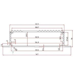 Aluminum Alloy Power Controller Housing Electrical <b>Enclosure</b> IP54 Industrial Custom Cutout Holes Junction Box Shell - Product Image 3