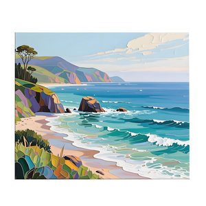 Peinture de style série de guérison immersive, <span class=keywords><strong>paysage</strong></span> magnifiquement <span class=keywords><strong>beau</strong></span>, toile murale pour la <span class=keywords><strong>d</strong></span>écoration de la pièce - Product Image 4