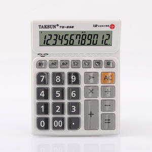 Calculatrice de bureau Dexin TG898 à 12 chiffres avec fonction vocale, double alimentation, blanche, calculatrice à usage général - Product Image 4