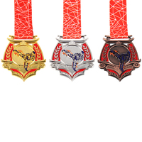 Medalla de Aleación de Zinc con Diseño Personalizado, Medalla de Baile Hecha a Medida, Nuevo Trofeo de Medalla de Tiburón