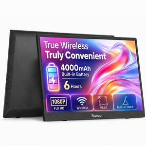 Monitor Portátil Inalámbrico de 15.6 Pulgadas FHD 1080P, Extensor de Pantalla para Laptop, Soporte Integrado, Pantalla IPS Delgada con HDR y Altavoz - Product Image 1