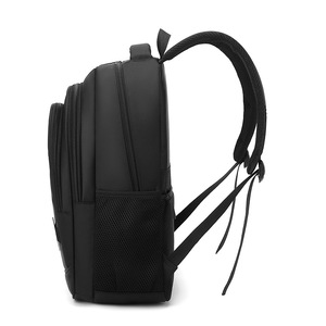 Laptop Backpack Large Capacity 16 Inch <b>Computer</b> <b>Bag</b> For Men Students Business Travel Black Solid Color - Product Image 3