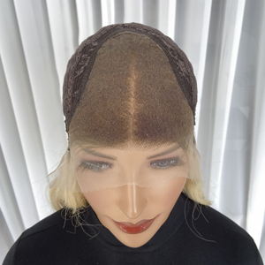 Pelucas de Encaje sin Pegamento Rusas, Cabello Humano Natural Rubio Premium sin Procesar para Mujeres Blancas de Alto Nivel, Cutícula Alineada - Product Image 3