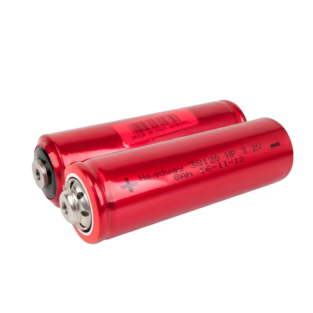 Headway batería de iones de litio recargable LiFePO4 de alta corriente 38120HP 3,2 V 8Ah