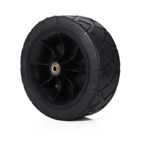 Nouvelle Arrivée Roues de chariot de camping d'extérieur durables de 8 pouces de couleur noire personnalisées OEM