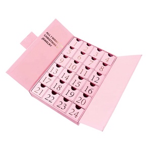 Quà Tặng Mới Hộp Các Tông Bánh Quy Sô Cô La Giấy Ngăn Kẹo Ngăn Kéo 24 Ngày Giáng Sinh Advent Lịch Hộp Mỹ Phẩm - Product Image 3