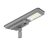 Lampadaire solaire intégré 60W 80W 100W 120W IP66 étanche, 5054 LED, panneaux solaires Mono-Si, garantie 5 ans, CRI 70