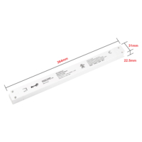 Alimentation électrique LED AC-DC à tension constante 150W PF0.95 100-277VAC-24VDC Sortie simple IP20 Plastique Linéaire PFC LED