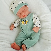 Muñecas Reborn LouLou de Silicona Sólida Suave de 13 Pulgadas, Personalización de Género y Estilo de Cabello, Muñecas de Juguete Simulando Bebés Prematuros