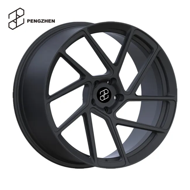 Pengzhen Desain Yang Baik 18 Inci Rims Terhubuk Lima Y Matte Hitam Berbicara Roda R20 5X114.3 untuk Tesla Model 3