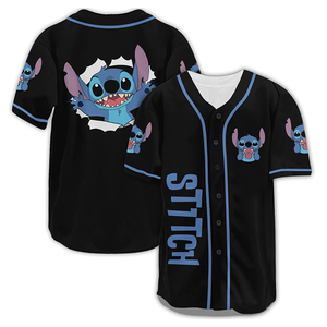 Setelan Jersey bisbol anak muda kancing kustom, kemeja tim Softball empuk bersirkulasi udara dengan Logo bordir untuk anak-anak - Product Image 2