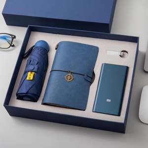 Paraguas Portátil Pequeño y Colorido de Moda con Cuaderno y Batería Externa con Memoria USB, Set de Regalo de Tendencia para 2025 - Product Image 6