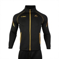 Loki Rxton Black Gold Series, vêtements de sport respirants et à séchage rapide pour le badminton, 2 pièces, entraînement de tennis de table pour adultes