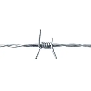 Barb Wire Preis pro Rolle 14 Gauge verzinkter Stacheldraht für Zaun