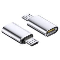Convertisseur d'adaptateur femelle de connecteur Micro USB B mâle vers USB Type C pour téléphone intelligent Android