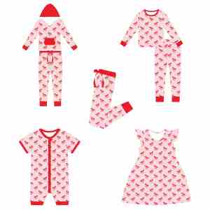 Pijamas de Bambú Personalizadas al por Mayor, Unisex, Ecológicas, con Cierre de Dos Vías, Manga Larga, con Volantes, Lindas y Cómodas - Product Image 4