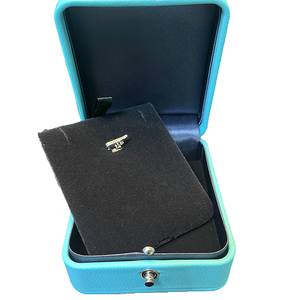 Ensemble d'emballage pour bijoux bleu avec boîte, sac, pochette et ruban pour la présentation de cadeaux - Product Image 2