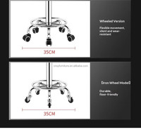 Chaises de bar pivotantes et réglables en hauteur avec dossier, pour salons de coiffure et comptoirs de bar