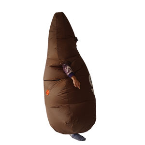 Costume de mascotte gonflable amusant pour <span class=keywords><strong>adultes</strong></span>, unisexe, motif émoticionnel de caca, pour Halloween, en terylène, taille et couleur personnalisables - Product Image 6