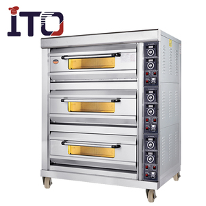 Giá lò nướng bánh mì bằng gas 3 tầng, máy làm bánh thương mại, lò nướng bánh quy, bánh pizza - Product Image 1