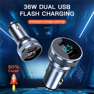 Cargador de Coche Metálico de 36W con Doble Puerto PD y Carga Rápida QC3.0 <span class=keywords><strong>para</strong></span> <span class=keywords><strong>iPhone</strong></span> <span class=keywords><strong>11</strong></span> 17 - Product Image 2