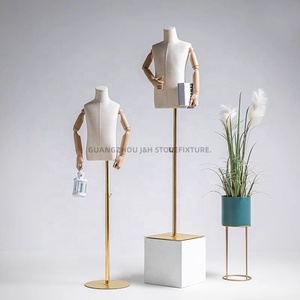 ร้อนขายเด็กสาวผ้าร่างกายส่วนบนเสื้อผ้านางแบบครึ่งลําตัวนางแบบด้วยมือไม้ - Product Image 3