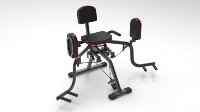 Máquina de Entrenamiento de Piernas y Caderas 2 en 1 Plegable Mini Adductor, Equipo de Ejercicio Sentado, Precio Competitivo, Espuma