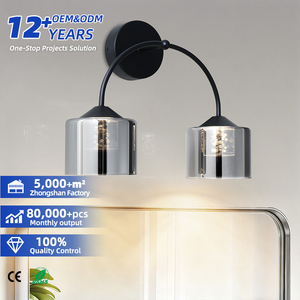 Lámpara de Pared LED Acrílica de Lujo, Luz Nocturna Blanca Suave 3000K, Regulable, con Sensor, Enchufable, para Dormitorio o Pasillo - Product Image 1