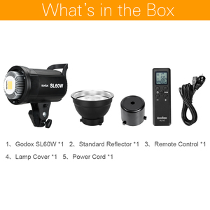 <span class=keywords><strong>Godox</strong></span> SL60W SL60 Éclairage de studio photo LED pour vidéo, lumière d'appoint pour TikTok <span class=keywords><strong>YouTube</strong></span> Live avec télécommande - Product Image 2