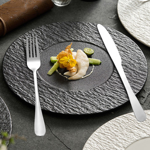 Stainless Steel Cutlery Set <b>Knife</b> Spoon Fork Dessert Spoon Hotel Catering Dishwasher Safe Solid Color Spring 2024 - Product Image 2