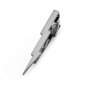 <strong>Wholesale</strong> <strong>Lightning</strong> Design Novelty Tie Clips Custom Suit Shirt Fashion Accessory Tie Pin Wedding Tuxedo Jewelry Tie Bar Gift Set - Product Image 5