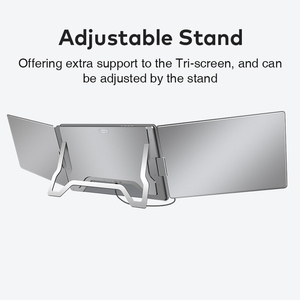 Moniteur Triple Portable 14 Pouces en Promotion – Écran IPS 1200P, Double Affichage <span class=keywords><strong>Un</strong></span> Seul Câble pour Extension de Bureau Win/Mac M1/M2/M3 - Product Image 3